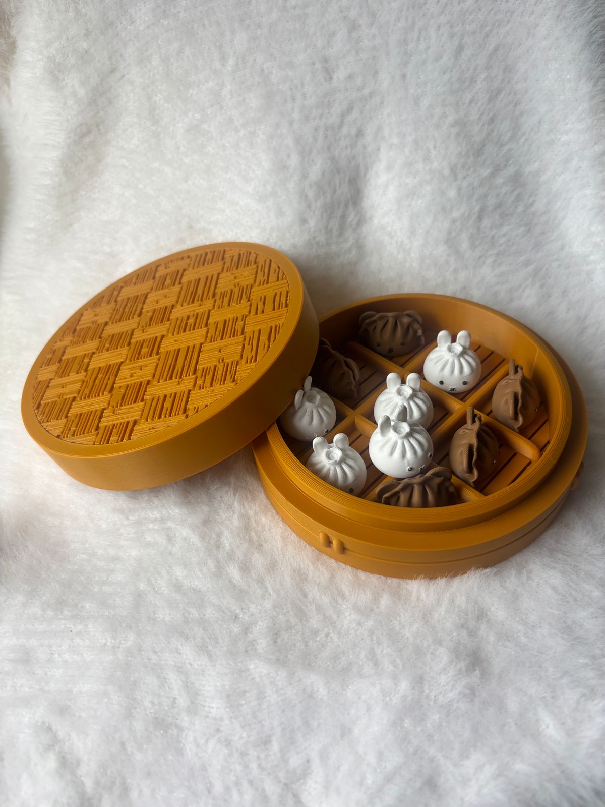 🥟 Cute Dumpling Tic-Tac-Toe Game – 3D Printed
