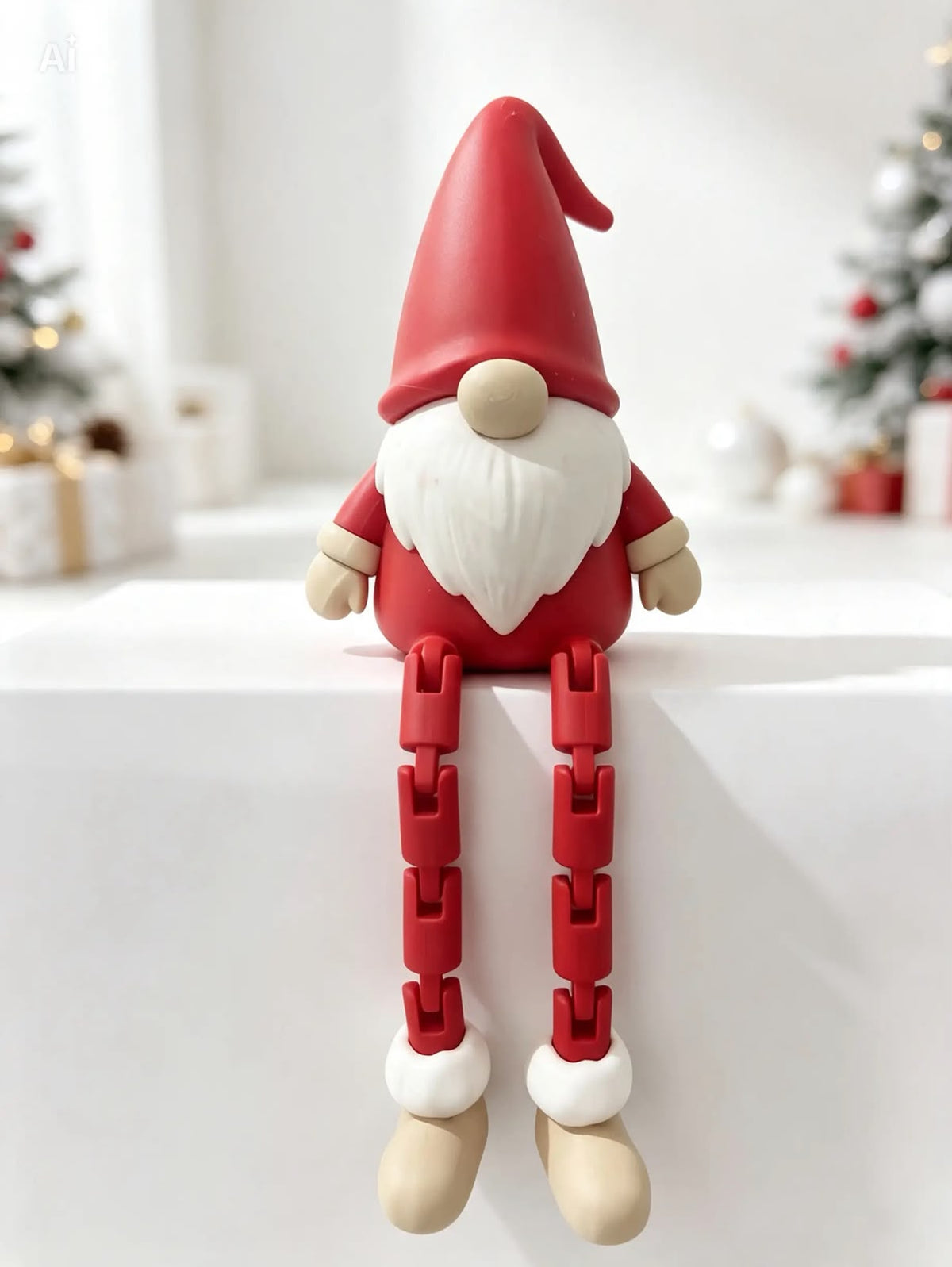 3D Articulated Christmas Gnome