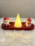 Title: 🎄 Christmas Santa &amp; Snowman Light-Up Decoration Set