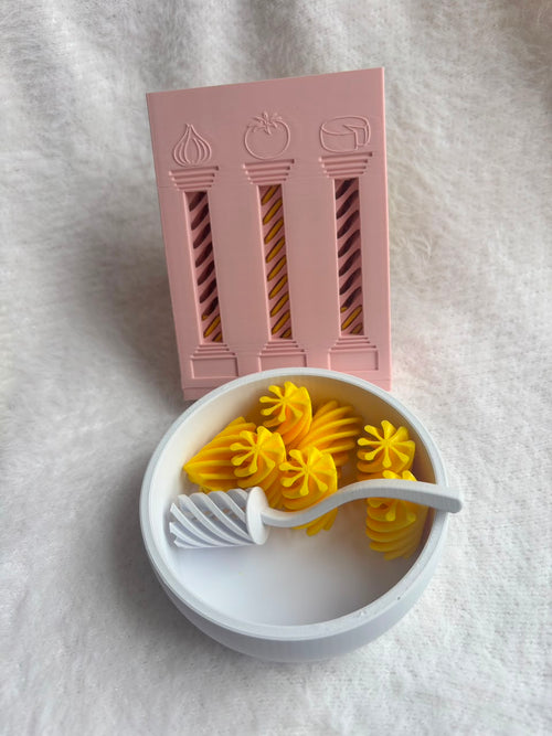 3D Pretend Play Pasta Set-Rotini