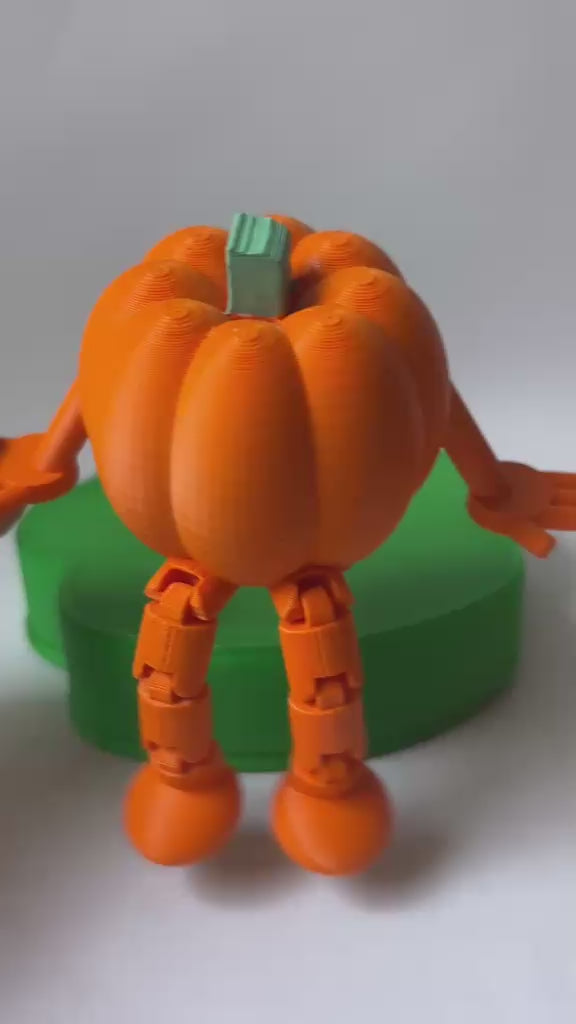 Articulated Pumpkin Buddy – 3D Printed Halloween Decoration 🎃