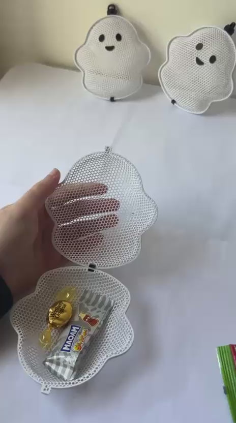 3D Ghost Candy Holder – Halloween Treat Basket 👻