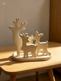 🦌 Christmas Reindeer Family – 3D Printed Decoration
