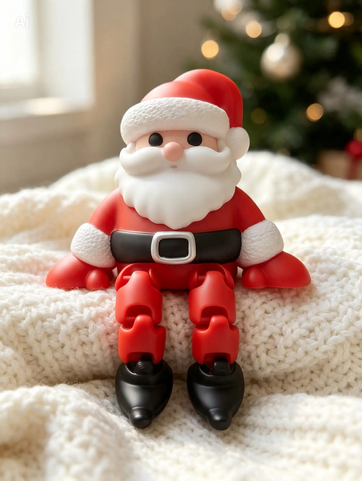 Title: 🎅 Articulated Santa Claus – 3D Printed Christmas Decoration